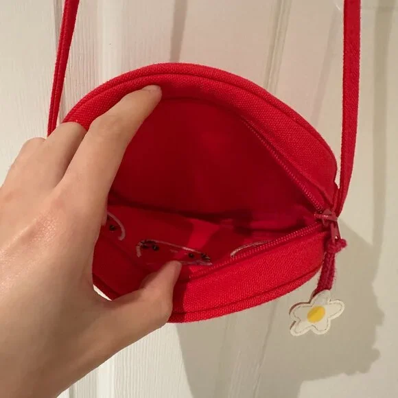 Hello Kitty Sanrio 2000s Red Kitty Crossbody Purse Bag RARE Vintage Kitty - Picture 3 of 7